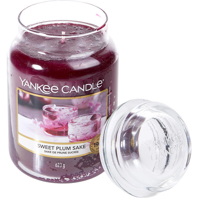 YANKEE CANDLE by Yankee Candle (UNISEX) - SWEET PLUM SAKE SCENTED LARGE JAR 22 OZ