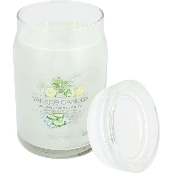 YANKEE CANDLE by Yankee Candle (UNISEX) - CUCUMBER MINT COOLER SCENTED LARGE JAR 22 OZ