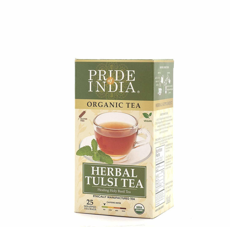 Pride Of India Herbal Chai (Comforting Spiced Tea), 15 Tea Bags