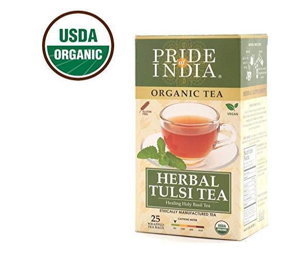 Pride Of India Herbal Chai (Comforting Spiced Tea), 15 Tea Bags