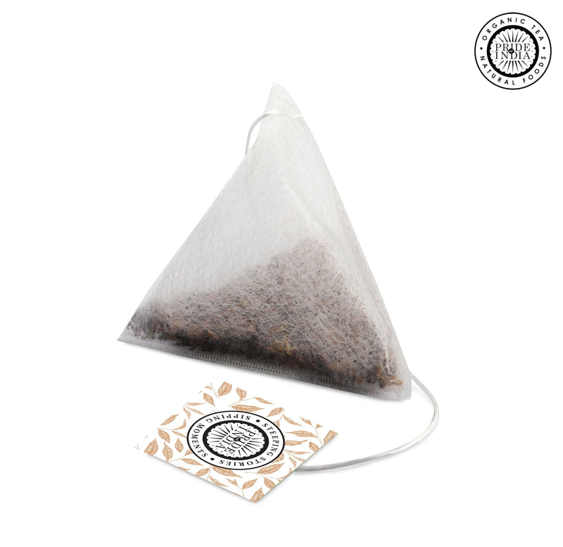 Pride Of India Herbal Chai (Comforting Spiced Tea), 15 Tea Bags