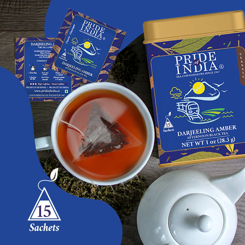 Pride Of India - Darjeeling Amber (Afternoon Black Tea)  15 Tea Bags