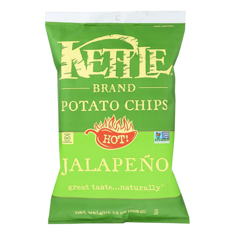 Kettle Brand - Potato Chips Jalapeno - Case Of 9 - 13 Oz