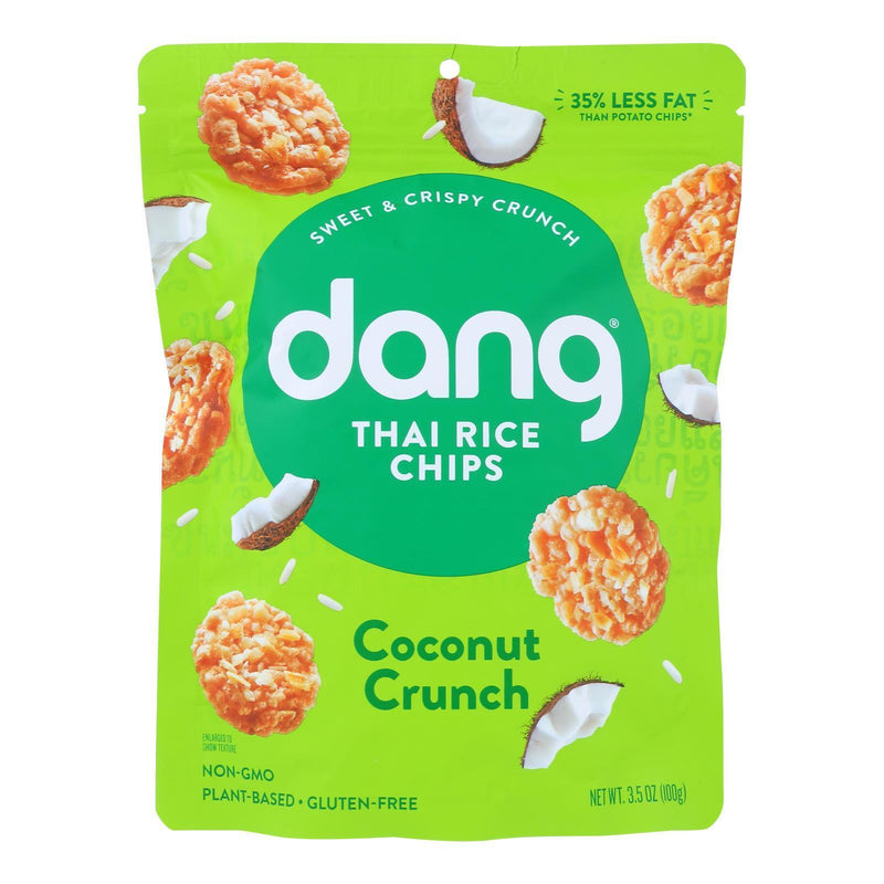 Dang - Sticky Rice Chips - Coconut - Case Of 12 - 3.50 Oz