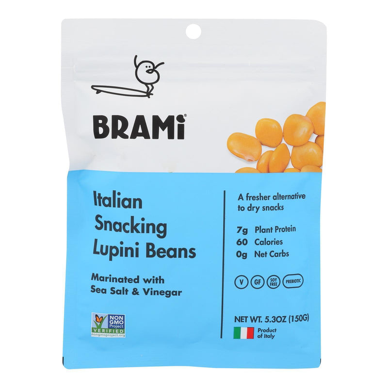 Brami Lupini Snack - Sea Salt - Case Of 8 - 5.3 Oz.