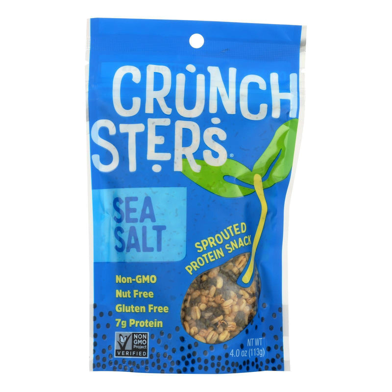 Crunchsters - Sprouted Protein Snack - Sea Salt - Case Of 6 - 4 Oz.