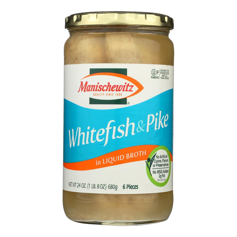 Manischewitz Whitefish & Pike - Case Of 12 - 24 Oz