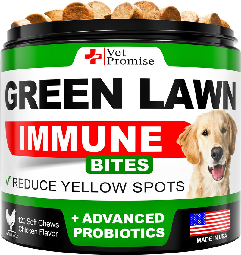 Grass Burn Spot Chews for Dogs Dog Urine Neutralizer for Lawn 120 Grass Green Dog Chews Grass Savers for Dog Urine Dog Pee Grass Neutralizer with Probiotics Digestive Enzymes