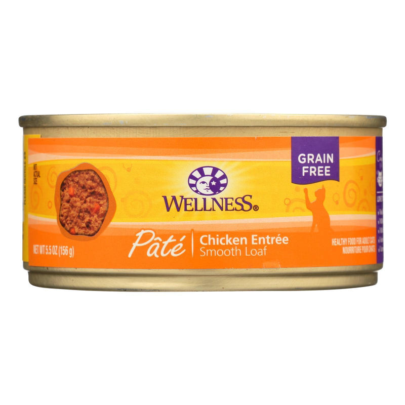 Wellness Pet Products Cat Food - Chicken Recipe - Case Of 24 - 5.5 Oz.