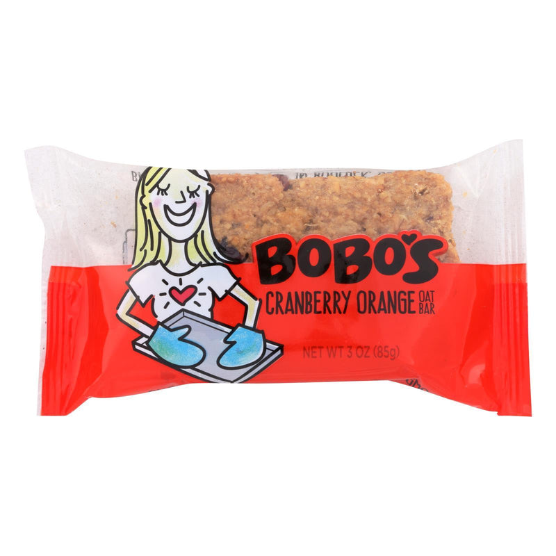 Bobo's Oat Bars - All Natural - Cranberry Orange - 3 Oz Bars - Case Of 12