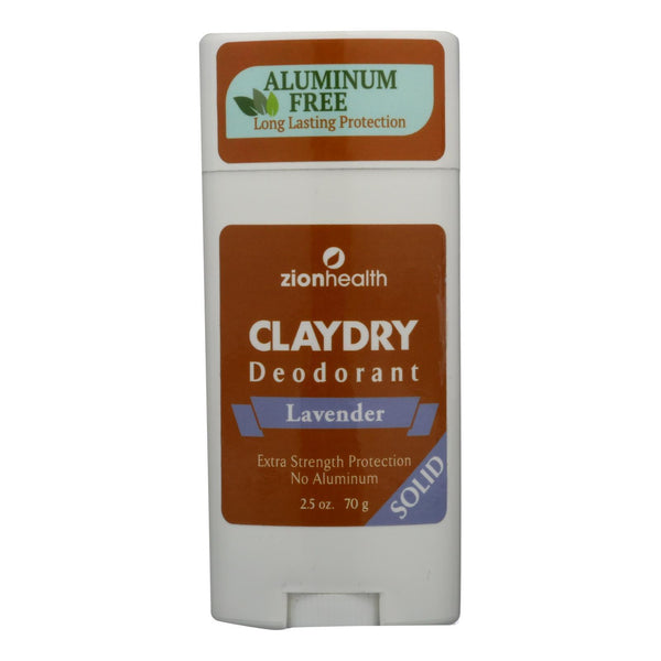 Zion Health Adama Minerals Clay Deodorant Lavender - 2.5 Oz