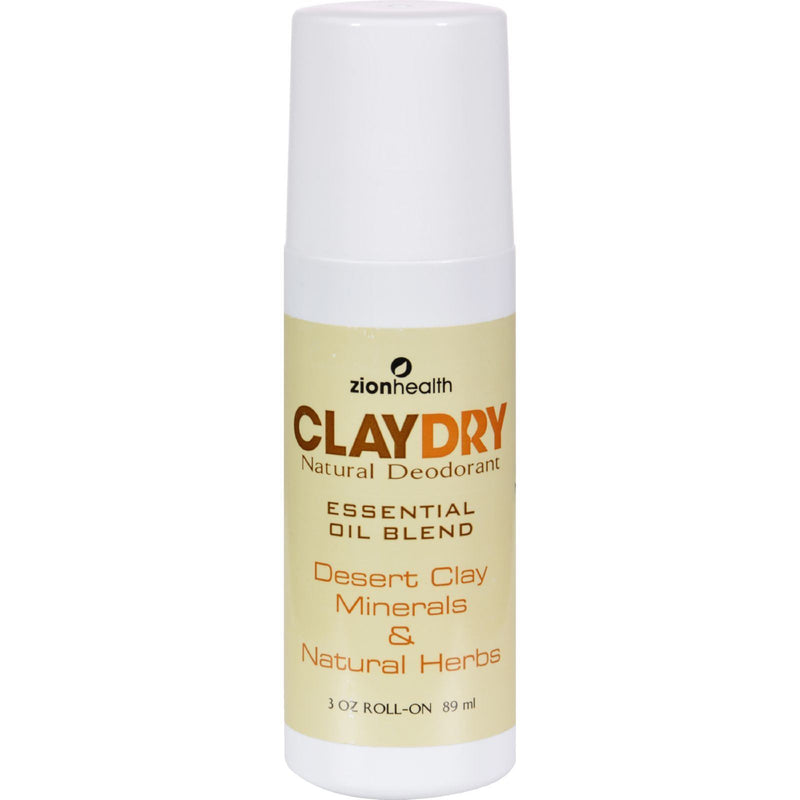 Zion Health Clay Dry Natural Deodorant - 3 Oz