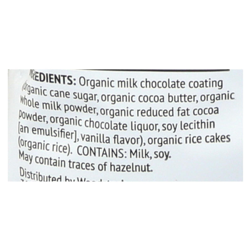 Woodstock Organic Milk Chocolate Rice Bites - Case Of 8 - 2.1 Oz