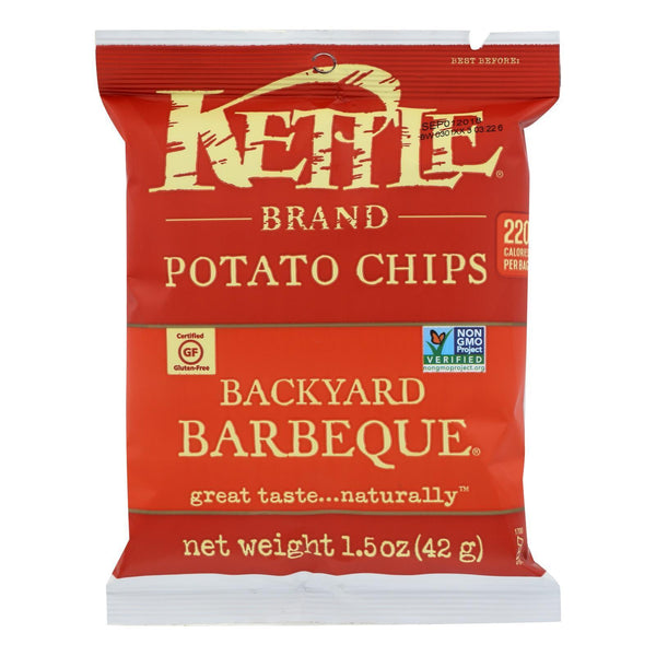 Kettle Brand Potato Chips - Backyard Barbeque - 1.5 Oz - Case Of 24