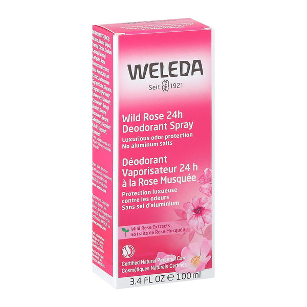 Weleda Deodorant Wild Rose - 3.4 Fl Oz