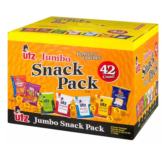 Utz Jumbo Snack Pack (1 oz.; 42 ct.)