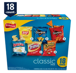 Frito-Lay Snacks Classic Mix Variety Pack; 1 oz; 18 Count (Assortment May Vary)