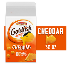 Goldfish Cheddar Cheese Crackers; Baked Snack Crackers; 30 oz Carton