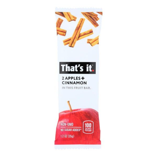 That's It Fruit Bar Zesty - Apple Cinnamon - Case Of 12 - 1.2 Oz.