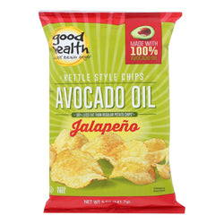 Good Health Kettle Chips - Avocado Oil Jalapeno - Case Of 12 - 5 Oz.