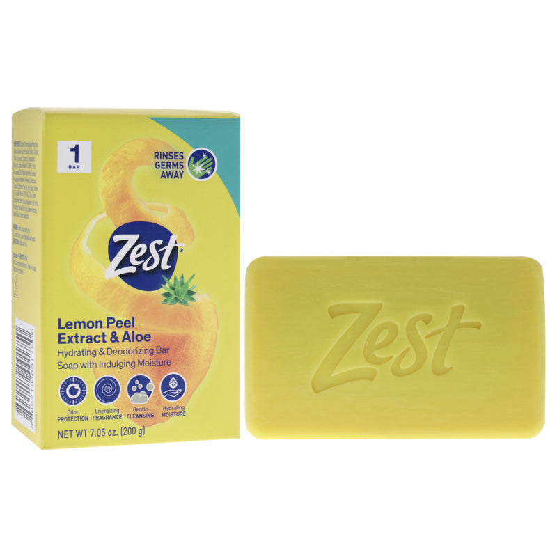 Hydrating and Deodorizing Bar Soap - Lemon Peel Extract and Aloe