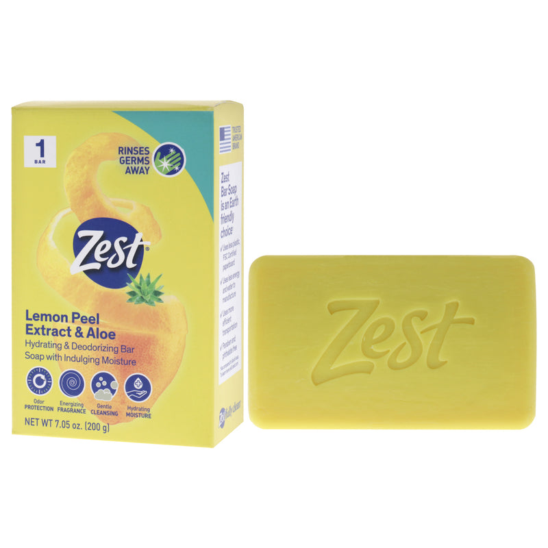 Hydrating and Deodorizing Bar Soap - Lemon Peel Extract and Aloe