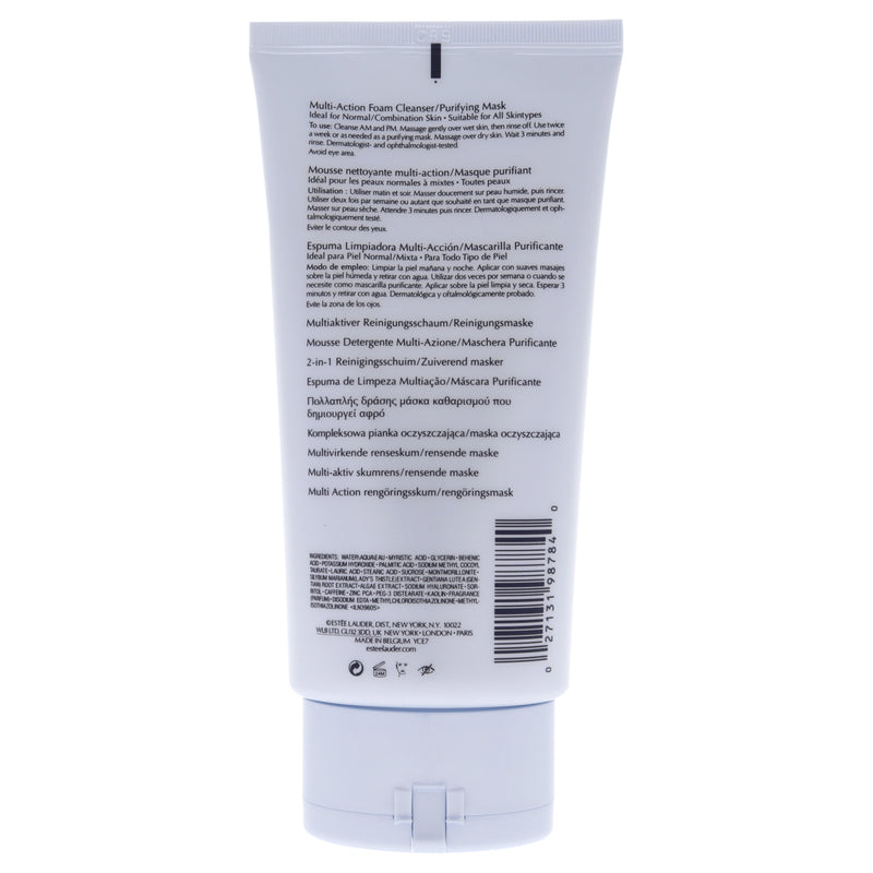 Perfectly Clean Multi-Action Foam Cleanser-Purifying Mask by Estee Lauder for Unisex - 5 oz Cleanser