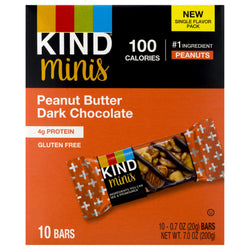 Minis, Peanut Butter Dark Chocolate, 0.7 Oz, 10/pack