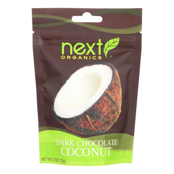 Next Organics Dark Chocolate - Coconut - Case Of 6 - 4 Oz.