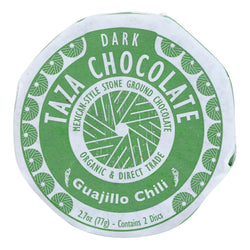 Taza Chocolate Organic Chocolate Mexicano Discs - 50 Percent Dark Chocolate - Guajillo Chili - 2.7 Oz - Case Of 12