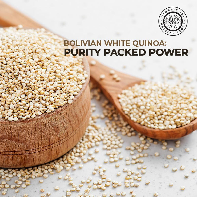 Pride Of India - Natural White Royal Quinoa - 100% Bolivian Superior Grade Protein Rich Whole Grain