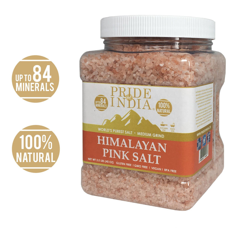 Himalayan Pink Salt Medium Grind 2.2 Lbs