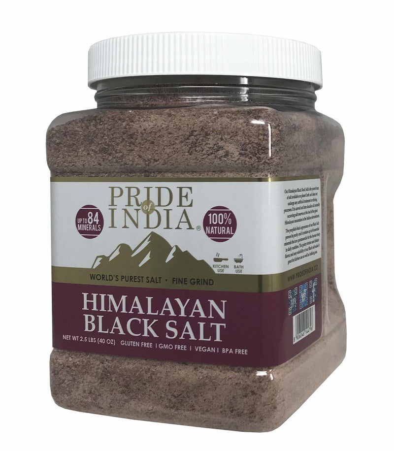 Himalayan Black Salt Fine Ground 2.2 Lbs