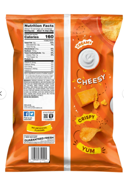 Lay's Cheddar & Sour Cream Flavored Potato Chips, Party Size, 12.5 oz Bag