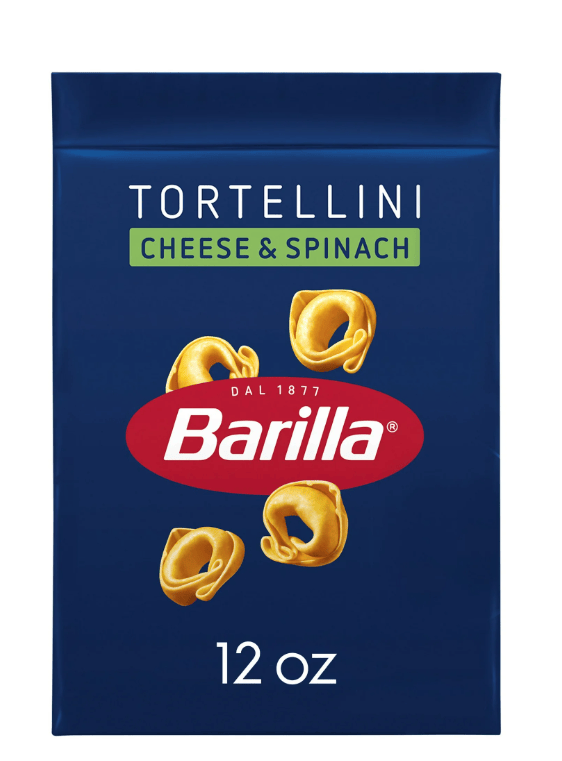 Barilla Classic Non-GMO, Filled Cheese and Spinach Tortellini Pasta, 12 oz