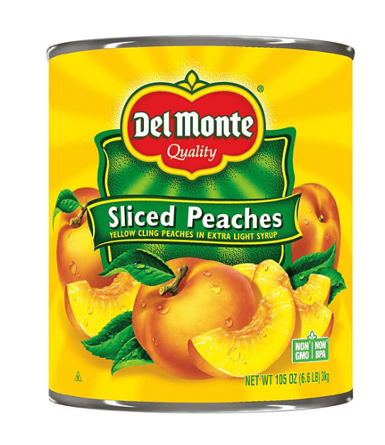 Del Monte Lite Sliced Peaches 105 oz.