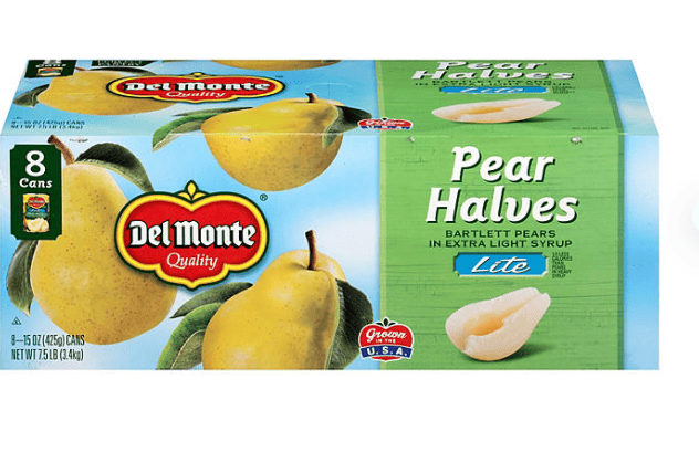 Del Monte Lite Pear Halves, 15 oz., 8 pk.