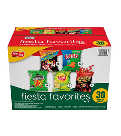 Frito-Lay Fiesta Favorites Mix, Variety Pack Chips & Snacks, 30 pk.