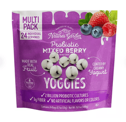 Nature's Garden Probiotic Mixed Berry Yoggies, 0.7 oz, 24 pk.