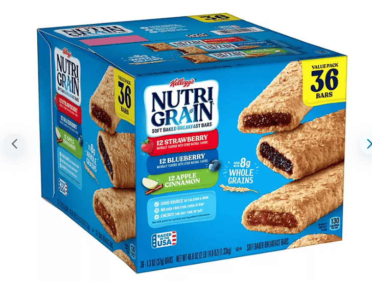 Nutri-Grain Bars Variety Pack, 1.3 oz., 36 pk.