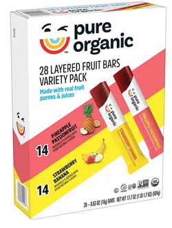 Pure Organic Variety Pack Layered Fruit Bars, 0.63 oz., 28 pk.