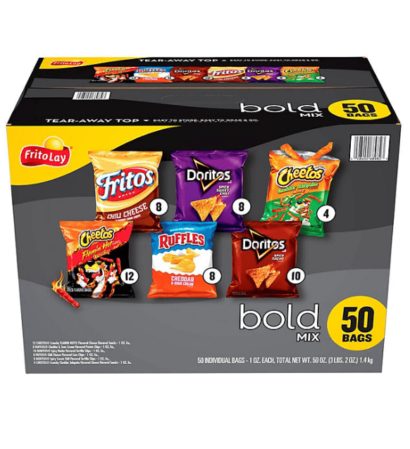 Frito-Lay Bold Mix, Variety Pack Chips, 50 pk.