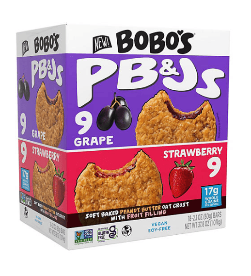 Bobo's PB&J Oat Snacks, Variety Pack, 18 pk.