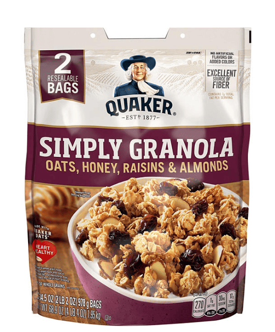 Quaker Simply Granola, 34.5 oz., 2 pk.