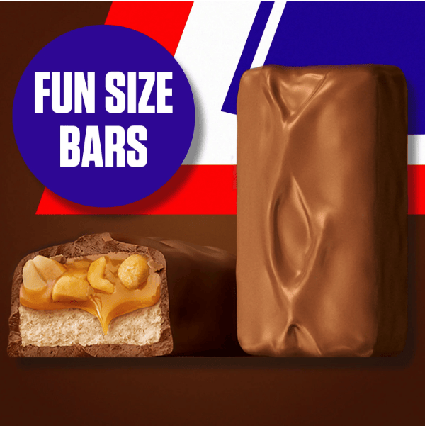 Snickers Fun Size Chocolate Bars, 18.71 oz Jumbo Candy Bag