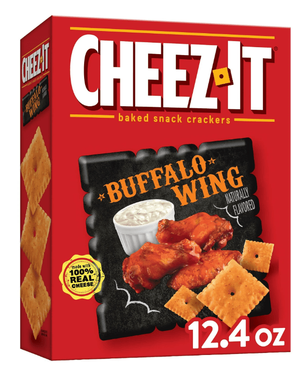 Cheez-It Buffalo Wing Cheese Crackers, Baked Snack Crackers, 12.4 oz