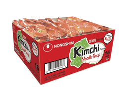 Nongshim Kimchi Spicy Red Chili Ramyun Ramen Noodle Soup Pack, 4.2oz X 16 Count