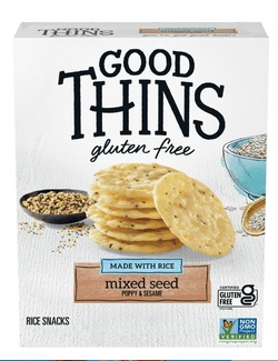 Good Thins Mixed Seed Rice Snacks Gluten Free Crackers, 3.5 oz