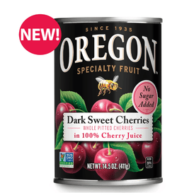 Oregon Fruit Dark Sweet Cherries in 100% Cherry Juice, No Sugar Added, 14.5 oz