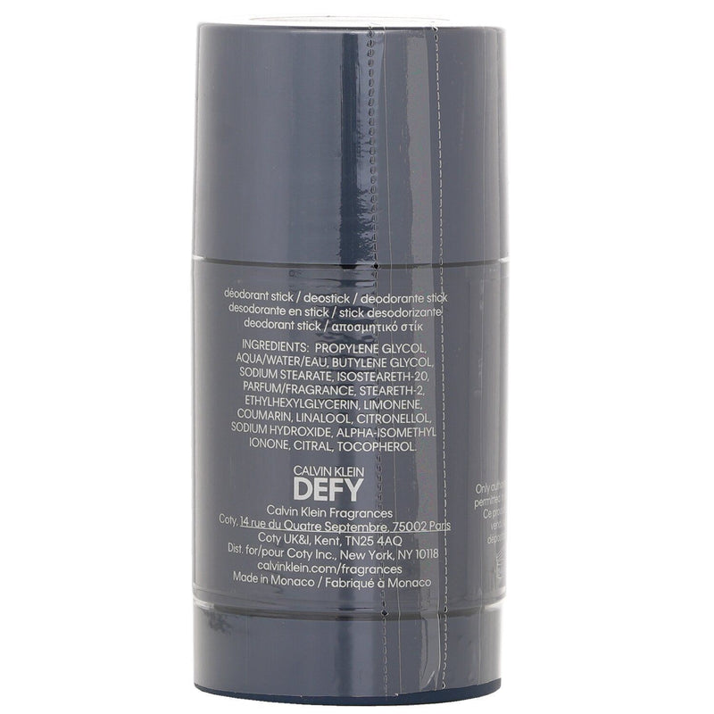 CALVIN KLEIN - Defy For Men Alcohol-Free Deodorant Stick 296645 75ml/2.4oz